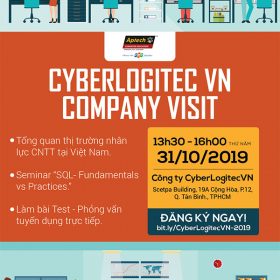 Cơ hội cho sinh viên FPT APTECH tham quan công ty CyberLogitec VN