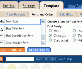 Beta Blogger – Phần VII: Cách Thay Template, Sửa Fonts và Màu Sắc