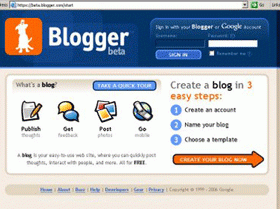 Beta Blogger – Phần II: Cách tạo một Google/Beta Blogger account