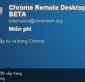 Điều khiển máy tính từ xa bằng Chrome