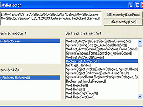 Khảo sát động assembly và kiểu với System.Reflection