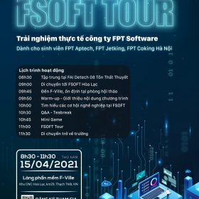 Trải nghiệm doanh nghiệp của sinh viên FPT Aptech Hà Nội tại FSoft Tour