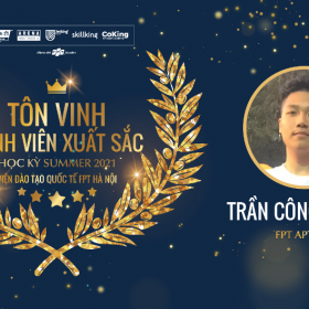 Trần Công Phong – Coder “yêu bếp nghiện nhà” ghi danh Sinh viên Xuất sắc FPT Aptech học kỳ Summer 2021