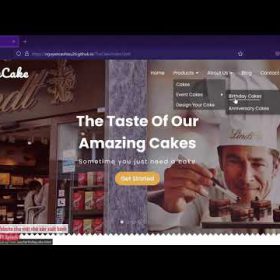 The Cake – Website cho một nhà sản xuất bánh – Đồ án HK 1 – Sinh viên FPT Aptech