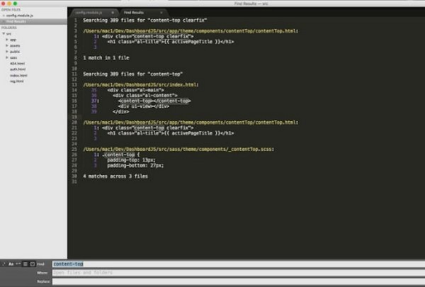Giao diện trang chủ của Sublime Text