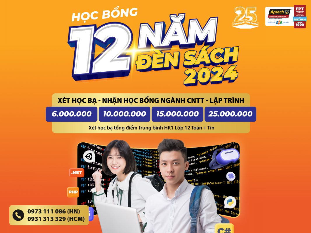 Học bổng “12 Năm Đèn Sách 2024” - 25 năm dành trọn cho tương lai ngành ...