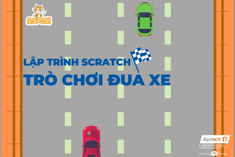 Thiết lập game đua xe trên Scratch giúp tiết kiệm thời gian nhanh chóng