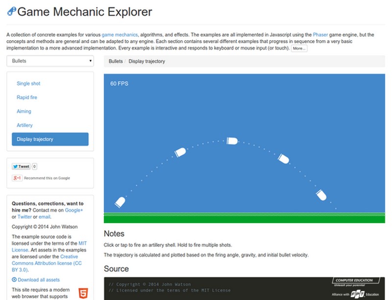 Web lập trình game Game Mechanic Explorer