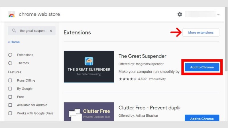 Ấn chọn Add to Chrome để thêm ứng dụng vào cửa hàng Chrome Store
