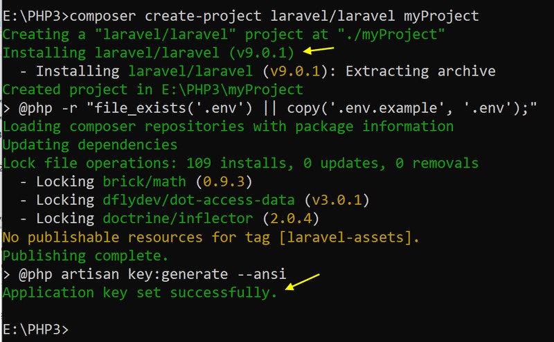 Cài đặt Framework Laravel thông qua Installer