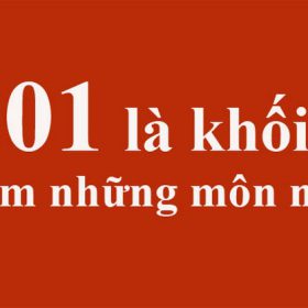 Khối C01 gồm những môn nào? Khối C01 gồm những ngành nào? 