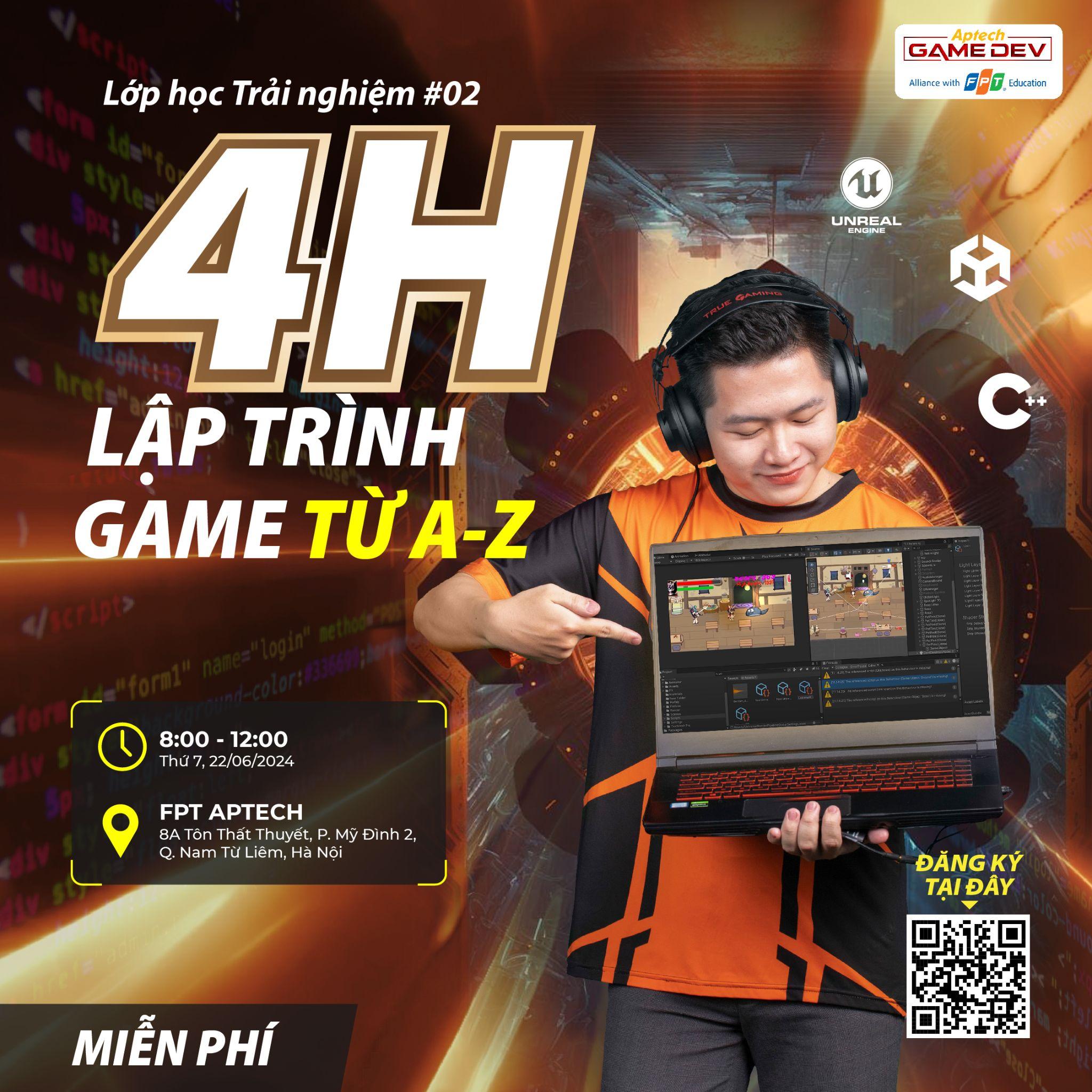 4 giờ lập trình game từ A - Z