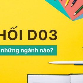 D03 là khối gì? Thông tin cần biết về khối D03 cho các thí sinh 