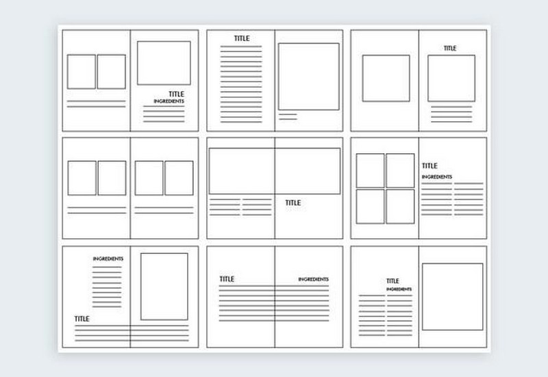 Grid lưới cột giúp bản tháo ngăn nắp, dễ đọc