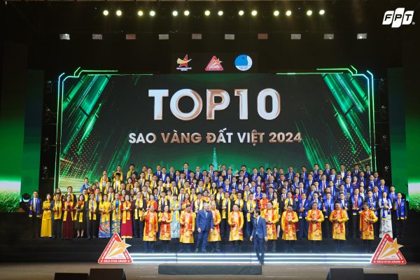 Tập đoàn FPT lần thứ 9 liên tiếp được vinh danh Top 10 thương hiệu Sao Vàng Đất Việt