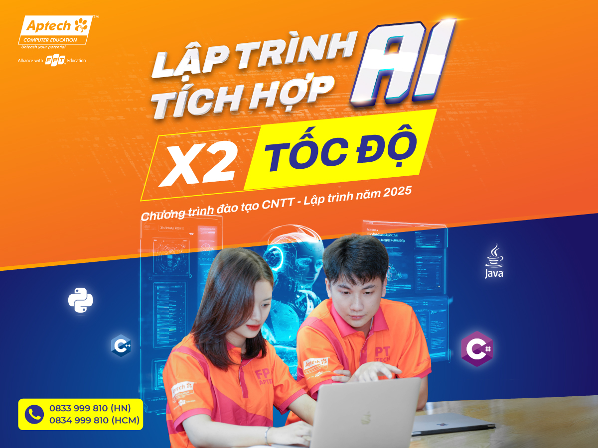 FPT Aptech mang đến chương trình đào tạo Lập trình tích hợp AI