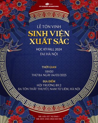 Lễ tôn vinh sinh viên xuất sắc học kỳ Fall 2024 tại Hà Nội