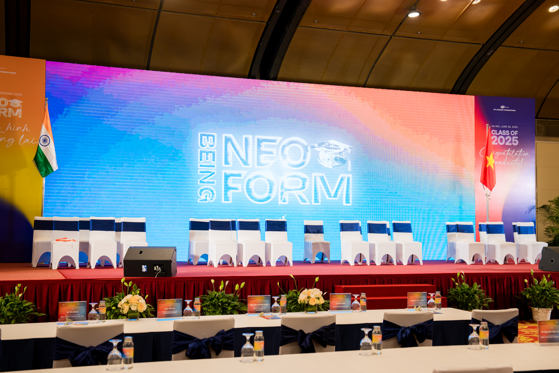 Không gian tổ chức Lễ Tốt nghiệp năm 2025 tại FPT Aptech Hà Nội