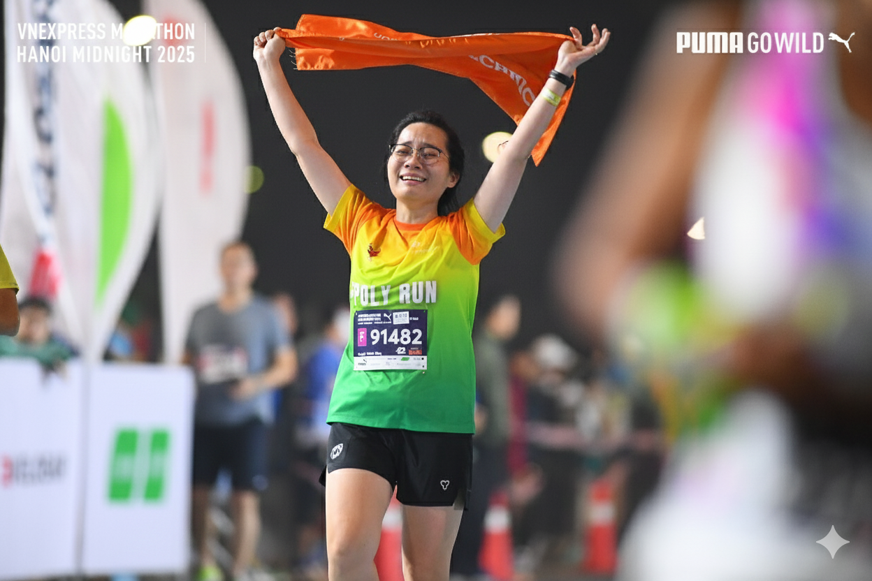 Khoảnh khắc cán đích của cô Nguyễn Thanh Hồng