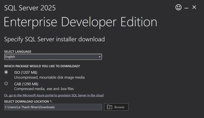 Hướng dẫn 12 bước cài đặt Microsoft SQL Server 2025