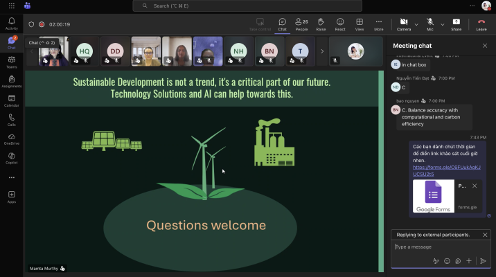 Recap webinar “Technology and AI for a Greener Planet”: Khám phá xu hướng Green AI và công nghệ bền vững