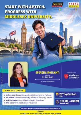Học tại FPT Aptech, mở rộng cơ hội quốc tế cùng Middlesex University